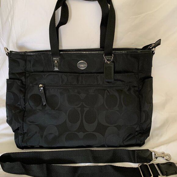 Coach Large Black Tote - Picture 1 of 3